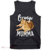 Orange Momma Tabby Lover Funny Saying Graphic Tank Top thumb 0