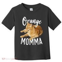 Orange Momma Tabby Lover Funny Saying Graphic Toddler T-Shirt thumb 0