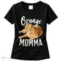 Orange Momma Tabby Lover Funny Saying Graphic Women's T-Shirt thumb 0