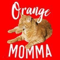 Orange Momma Tabby Lover Funny Saying Graphic Santa Hat thumb 1