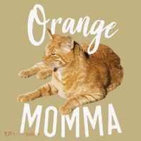 Orange Momma Tabby Lover Funny Saying Graphic Sweatshirt thumb 2