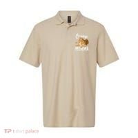 Orange Momma Tabby Lover Funny Saying Graphic Polo thumb 0