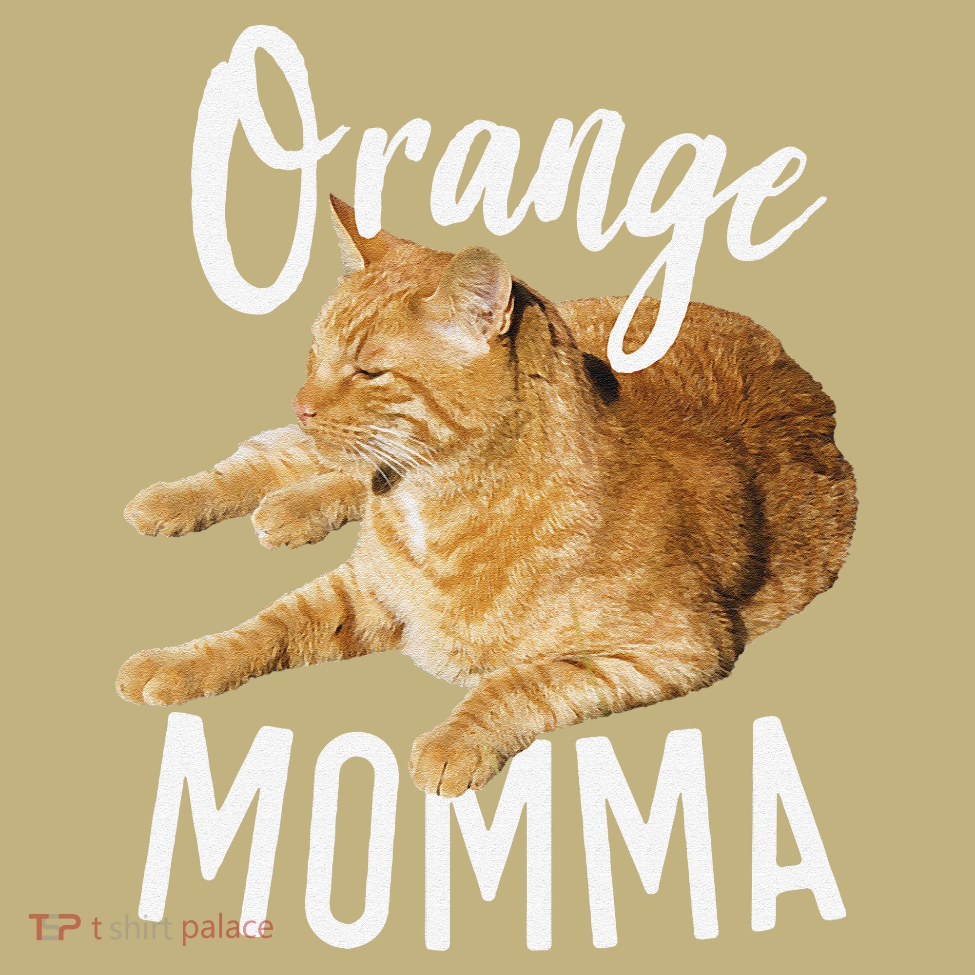 Orange Momma Tabby Lover Funny Saying Graphic Mousepad
