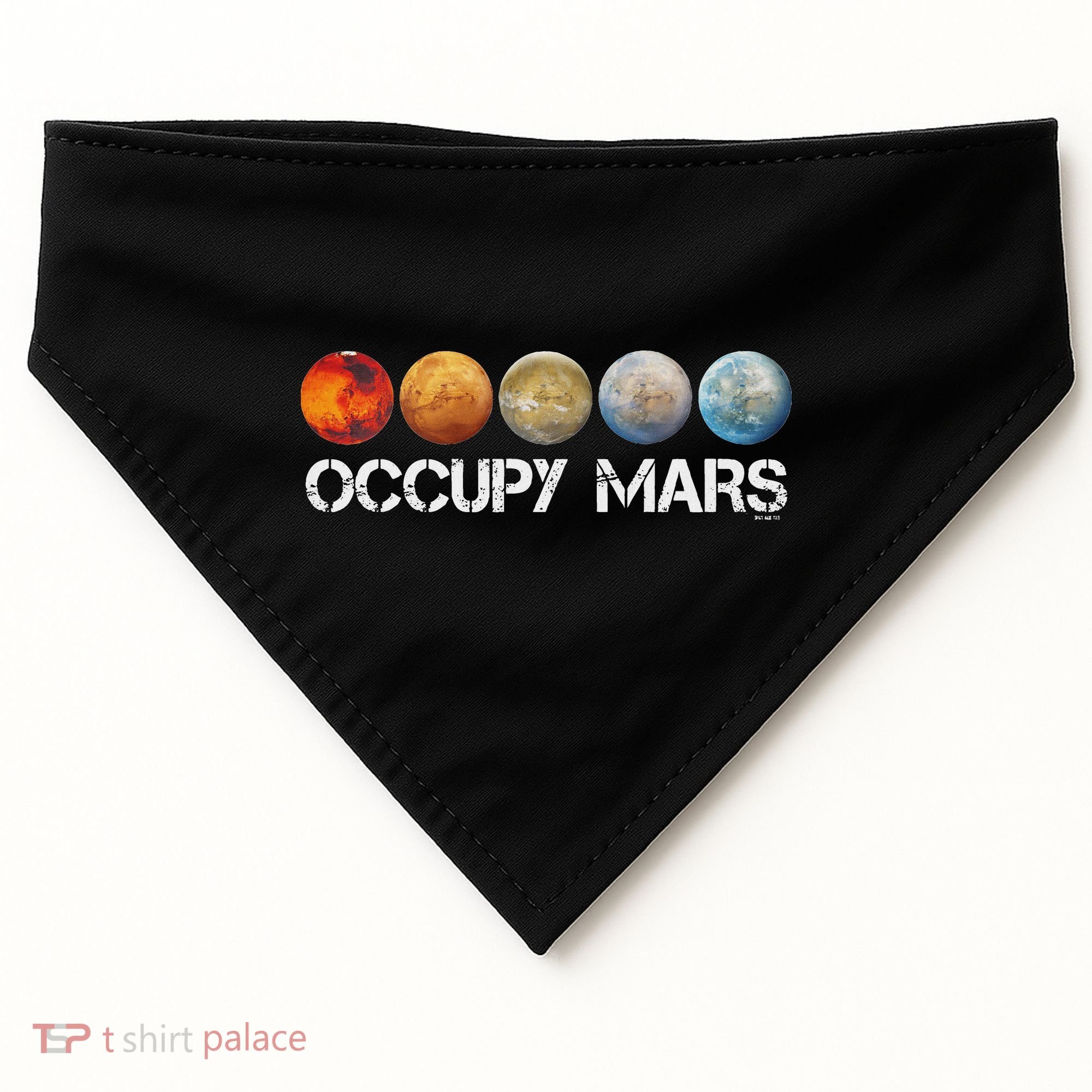 Occupy Mars Terraform USA-Made Doggie Bandana