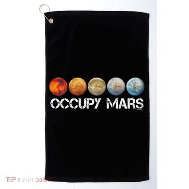 Occupy Mars Terraform Golf Towel