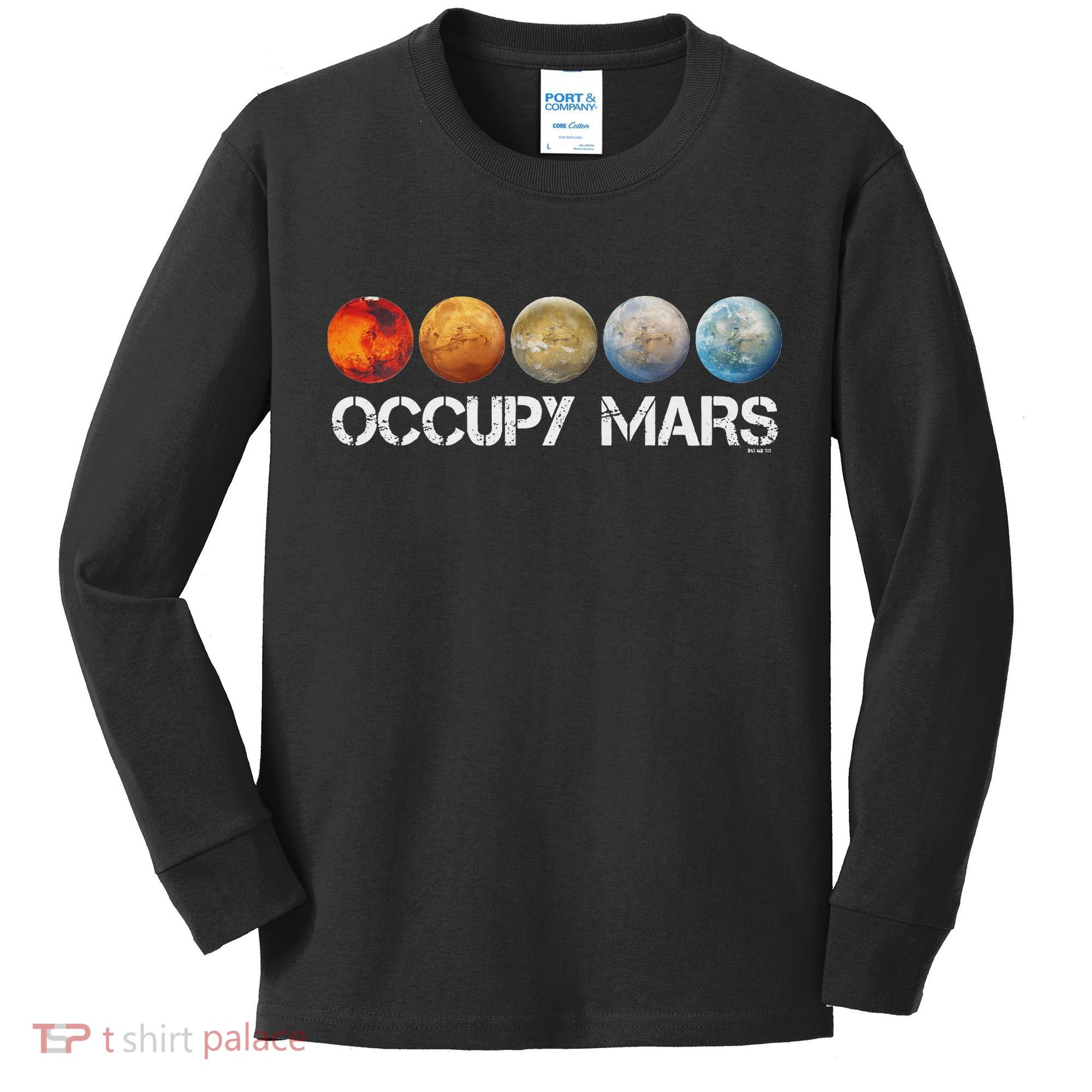 Occupy Mars Terraform Kids Long Sleeve Shirt