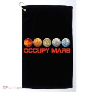 Occupy Mars Terraform Golf Towel