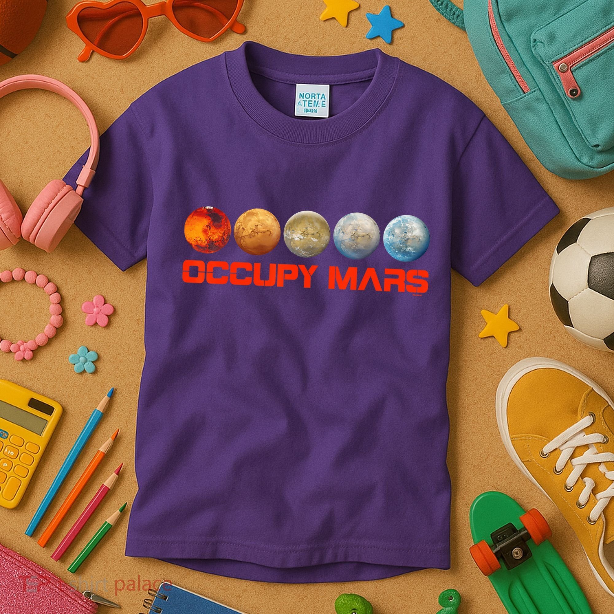 Occupy Mars Terraform Kids T-Shirt