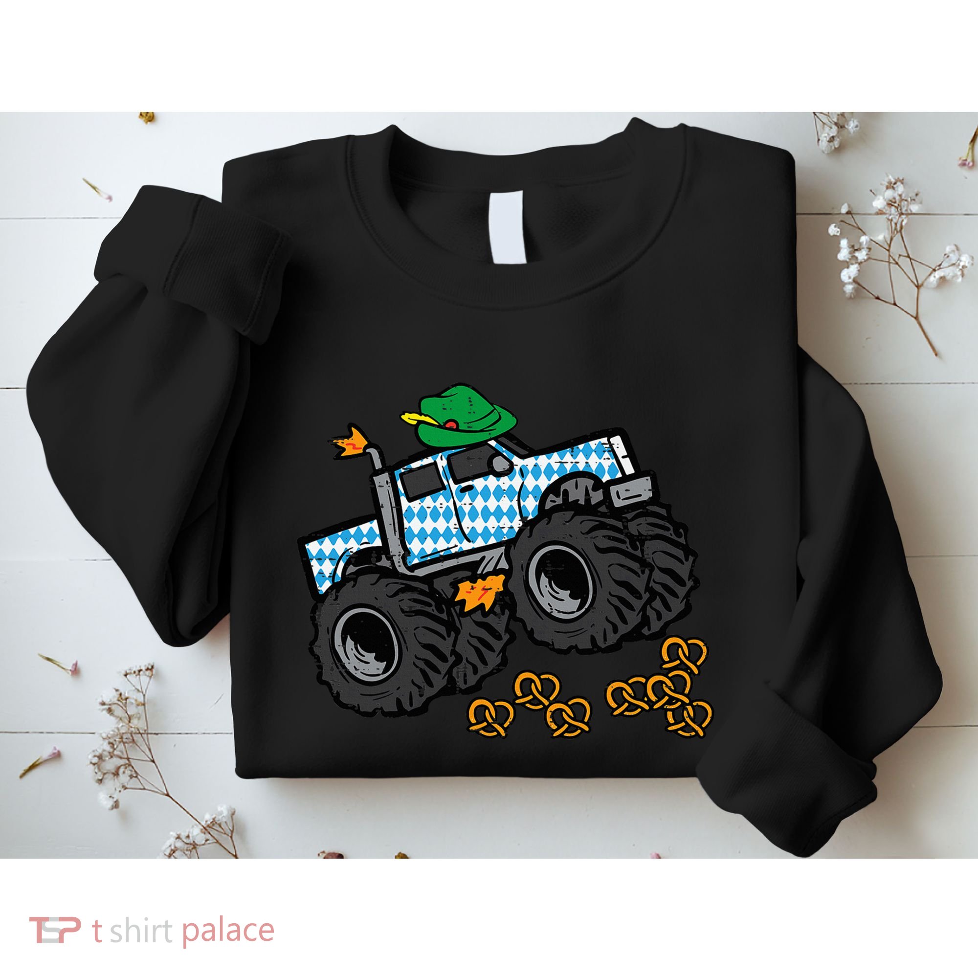 Oktoberfest Monster Truck Pretzels German Sweatshirt