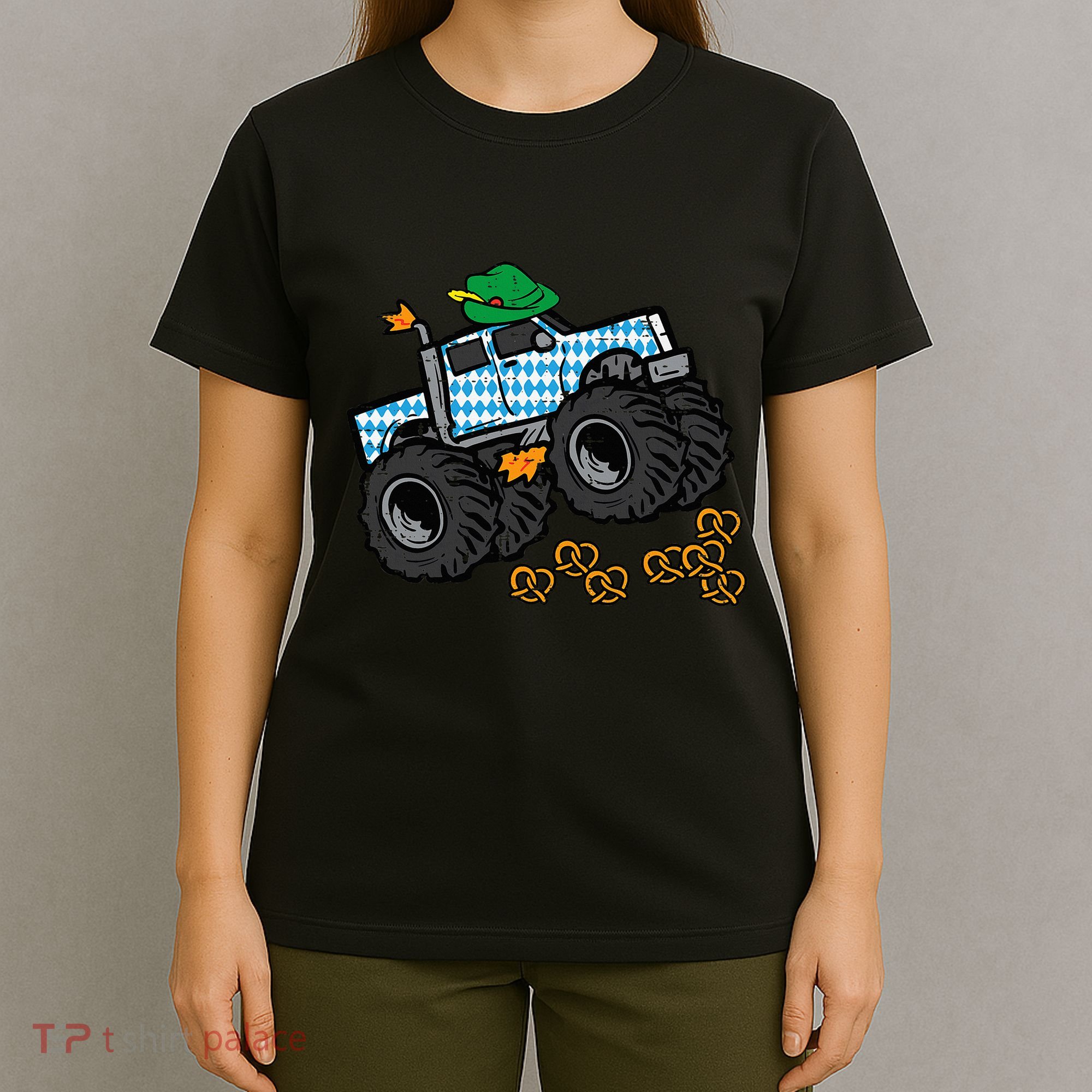 Oktoberfest Monster Truck Pretzels German T-Shirt