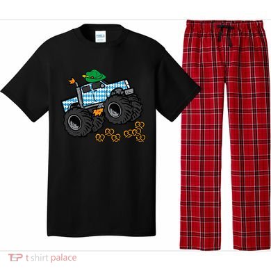 Oktoberfest Monster Truck Pretzels German Pajama Set