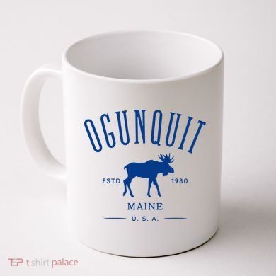 Ogunquit Maine Usa With Moose Design Souvenir Coffee Mug