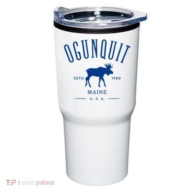 Ogunquit Maine Usa With Moose Design Souvenir Tumbler