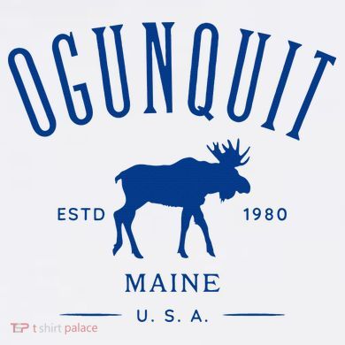 Ogunquit Maine Usa With Moose Design Souvenir Kids Sweatshirt