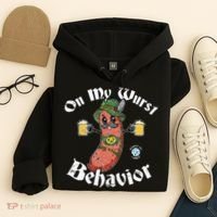 On My Wurst Behavior Funny Bratwurst Oktoberfest Hoodie thumb 4