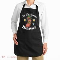 On My Wurst Behavior Funny Bratwurst Oktoberfest Apron thumb 2