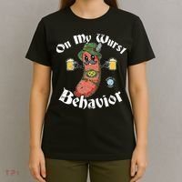 On My Wurst Behavior Funny Bratwurst Oktoberfest T-Shirt thumb 4