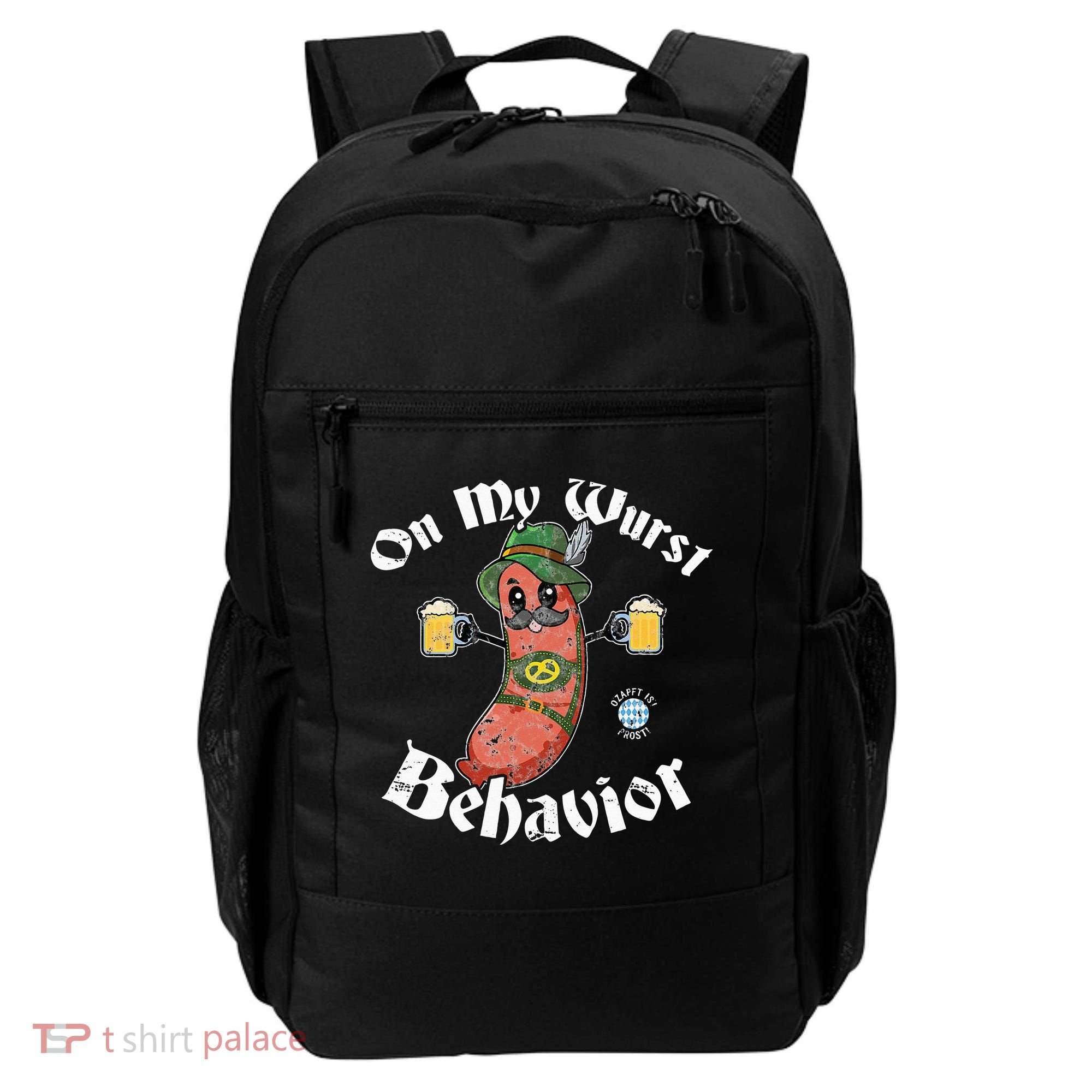 On My Wurst Behavior Funny Bratwurst Oktoberfest Backpack