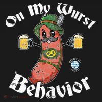 On My Wurst Behavior Funny Bratwurst Oktoberfest Visor thumb 3