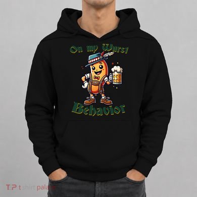 On My Wurst Behavior Funny Oktoberfest Costume Outfit German Hoodie