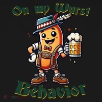 On My Wurst Behavior Funny Oktoberfest Costume Outfit German Hoodie thumb 2