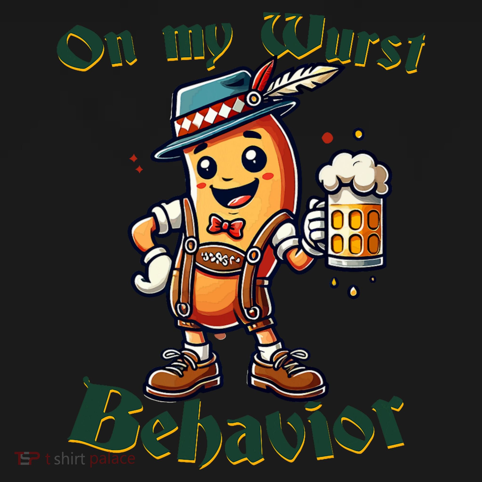On My Wurst Behavior Funny Oktoberfest Costume Outfit German Hoodie