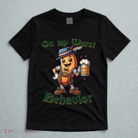 On My Wurst Behavior Funny Oktoberfest Costume Outfit German T-Shirt thumb 5
