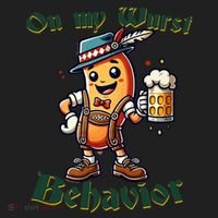 On My Wurst Behavior Funny Oktoberfest Costume Outfit German Hat thumb 2