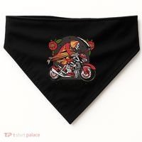 On My Way To Hell Motorcycle USA-Made Doggie Bandana thumb 0