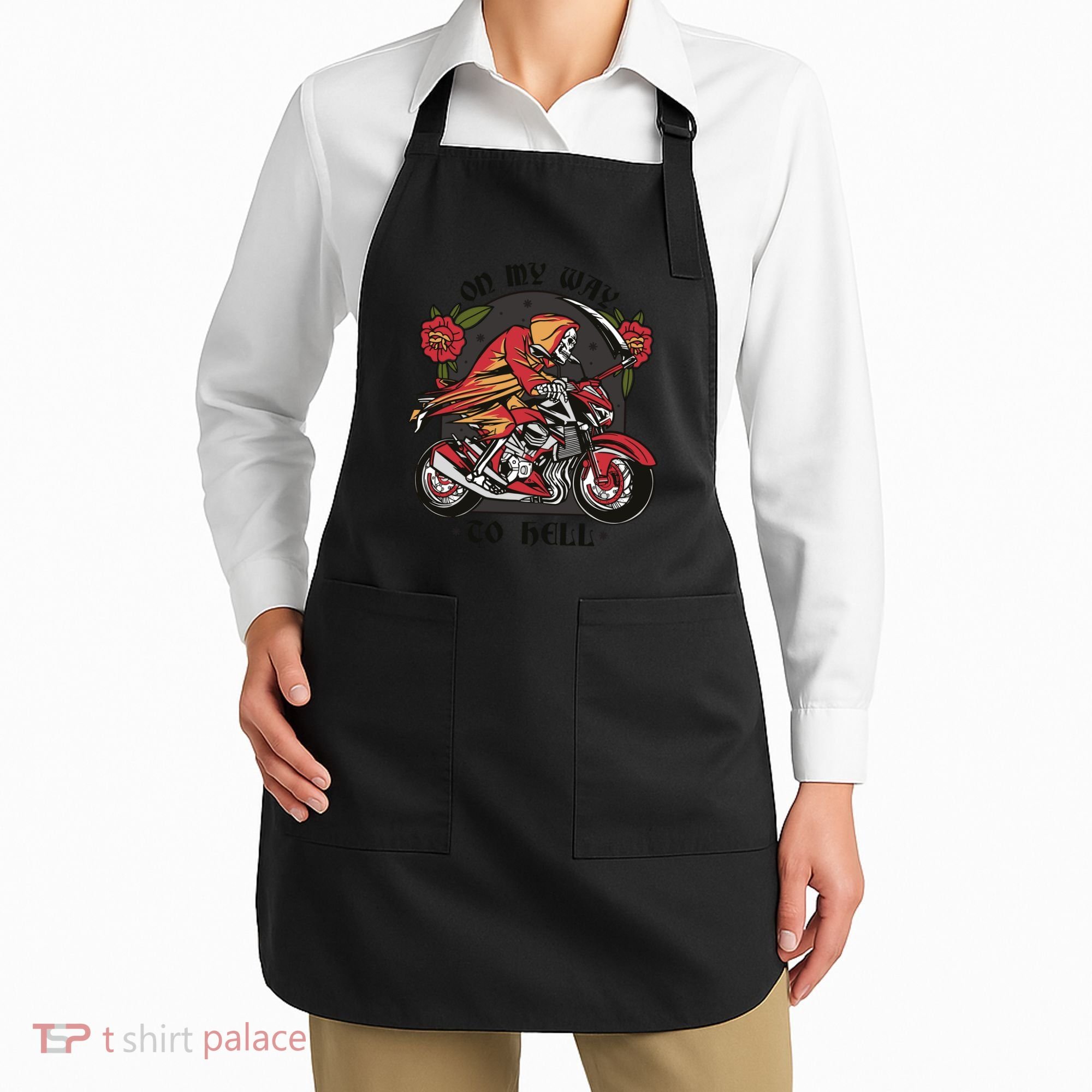 On My Way To Hell Motorcycle Apron