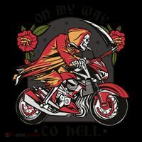 On My Way To Hell Motorcycle Backpack thumb 2