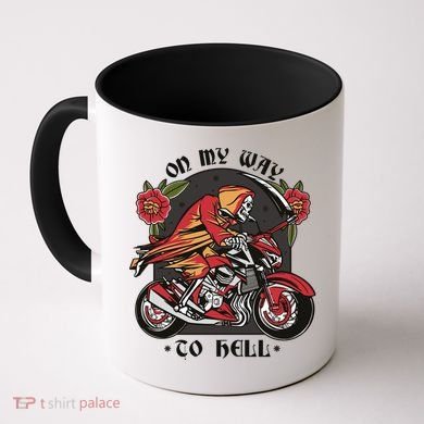 On My Way To Hell Motorcycle Coffee Mug