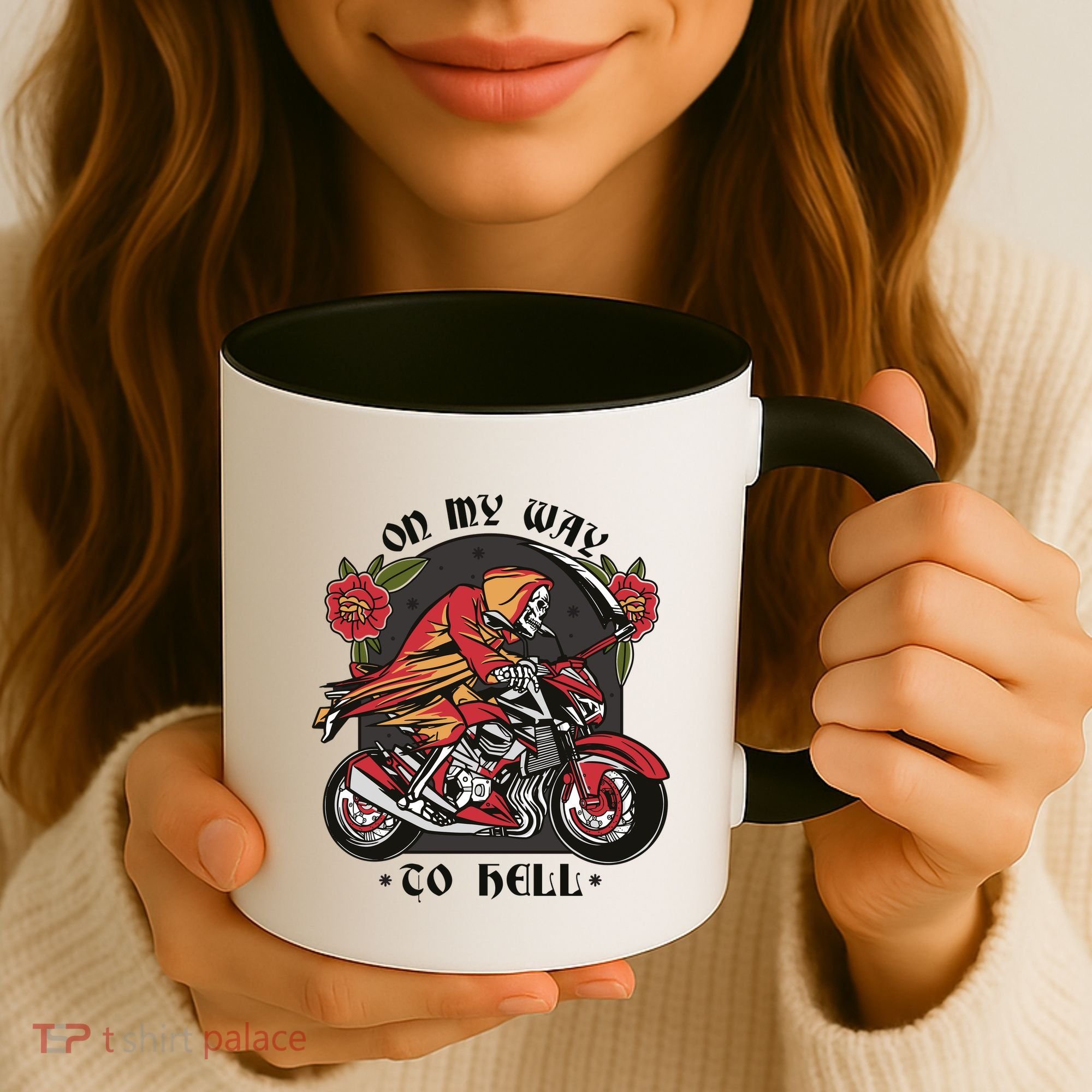 On My Way To Hell Motorcycle Coffee Mug