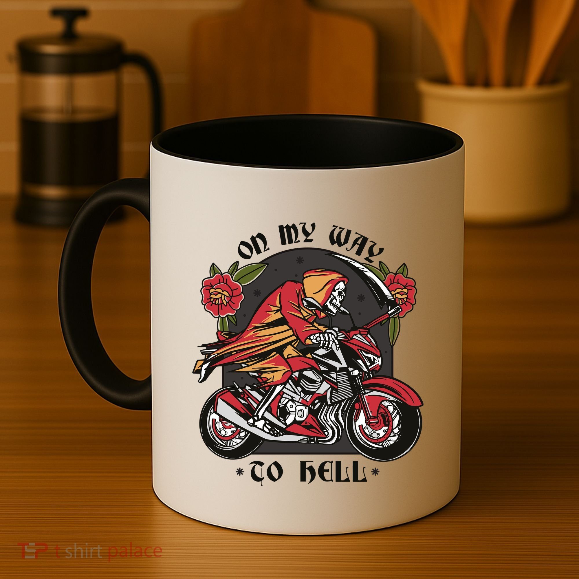 On My Way To Hell Motorcycle Coffee Mug