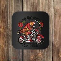 On My Way To Hell Motorcycle Coaster thumb 0