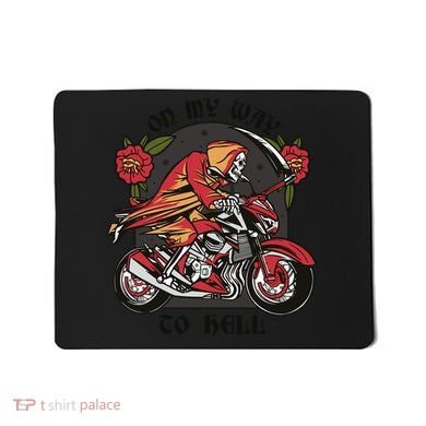 On My Way To Hell Motorcycle Mousepad