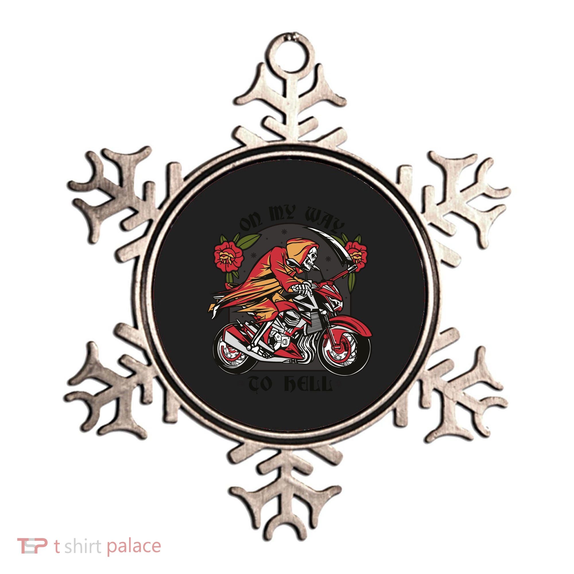 On My Way To Hell Motorcycle Ornament