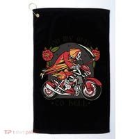 On My Way To Hell Motorcycle Golf Towel thumb 0