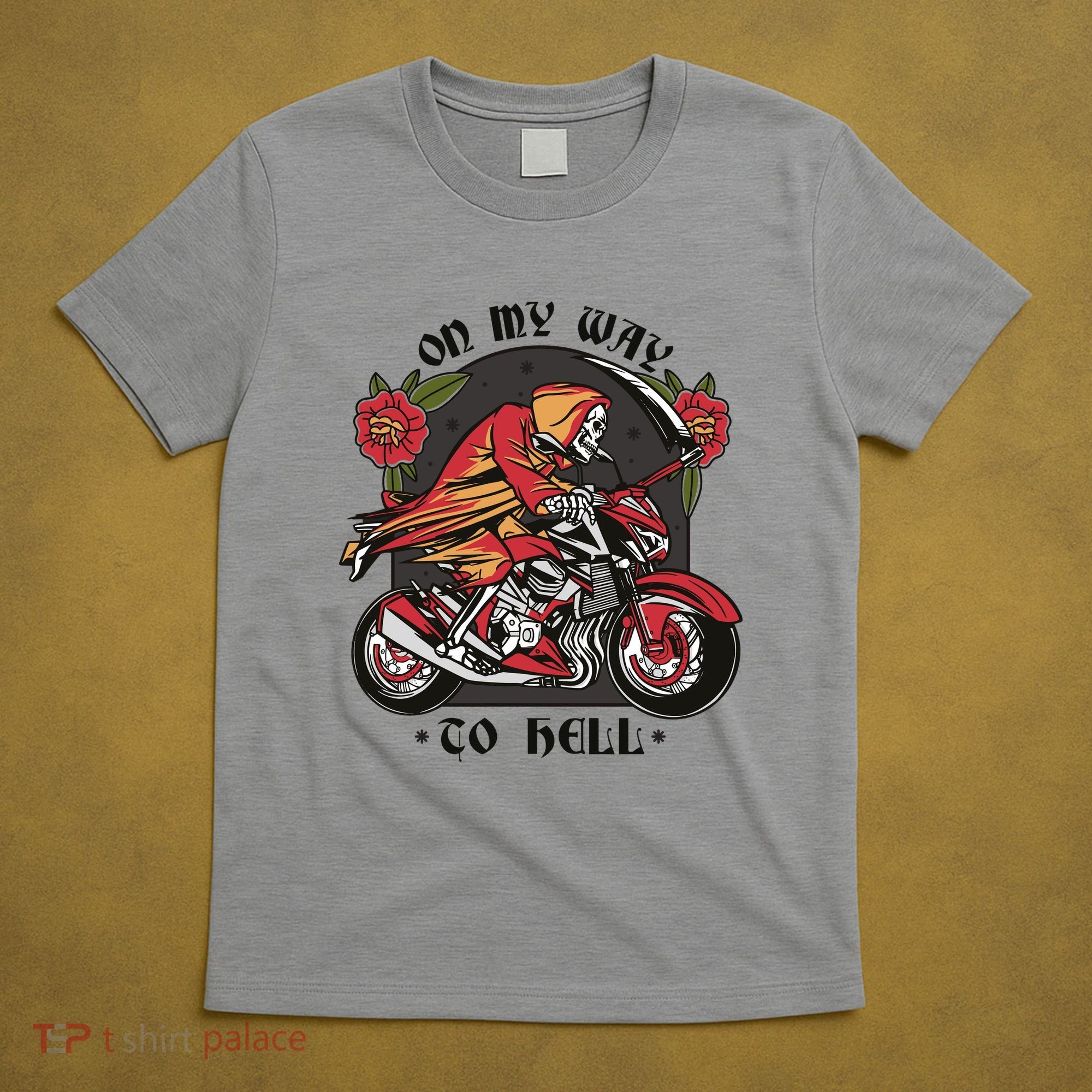 On My Way To Hell Motorcycle T-Shirt