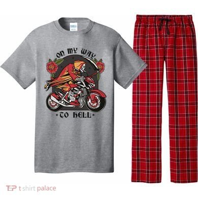 On My Way To Hell Motorcycle Pajama Set