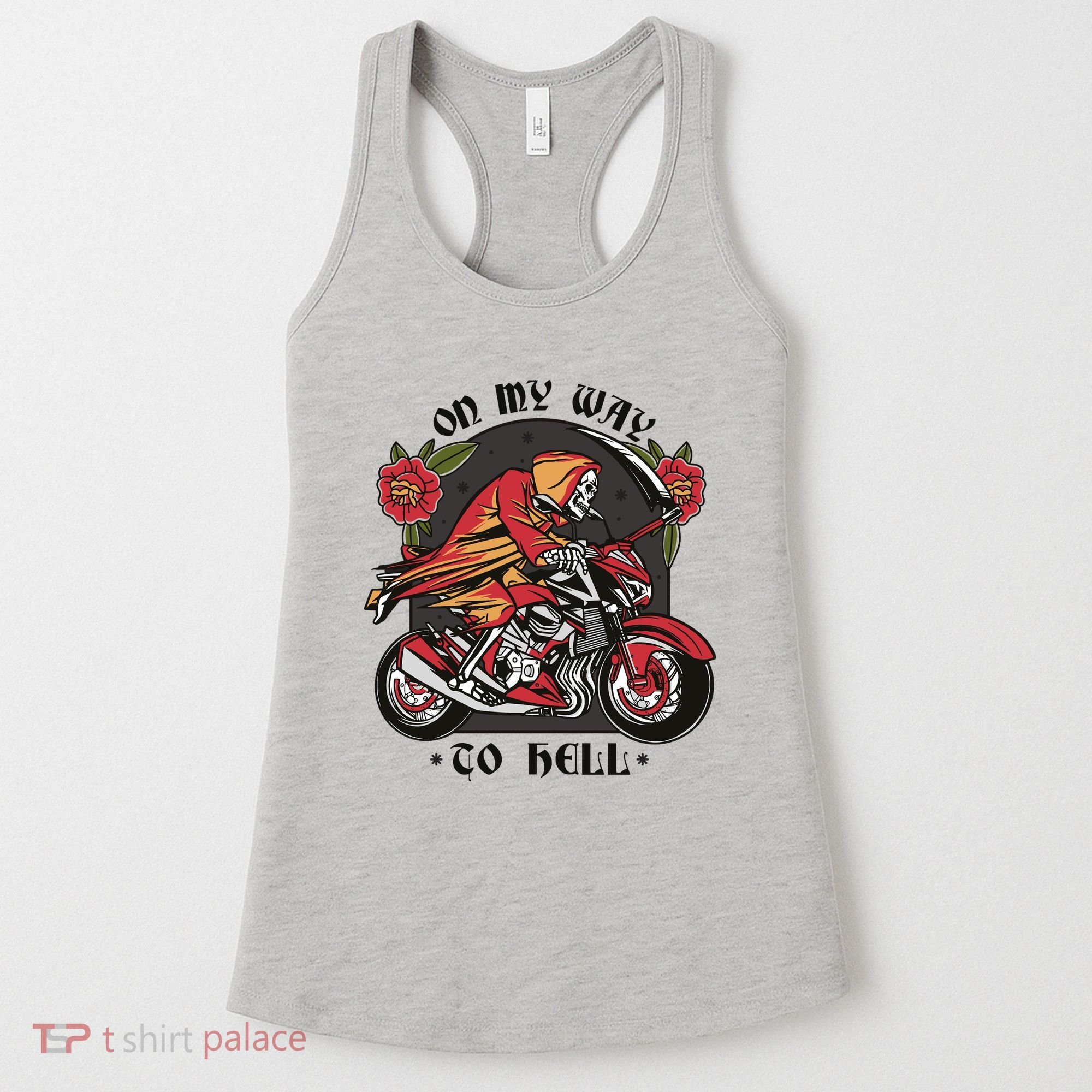 On My Way To Hell Motorcycle Women's Tank Top