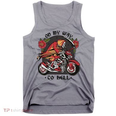 On My Way To Hell Motorcycle Tank Top