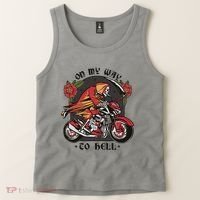 On My Way To Hell Motorcycle Tank Top thumb 2