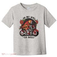 On My Way To Hell Motorcycle Toddler T-Shirt thumb 0