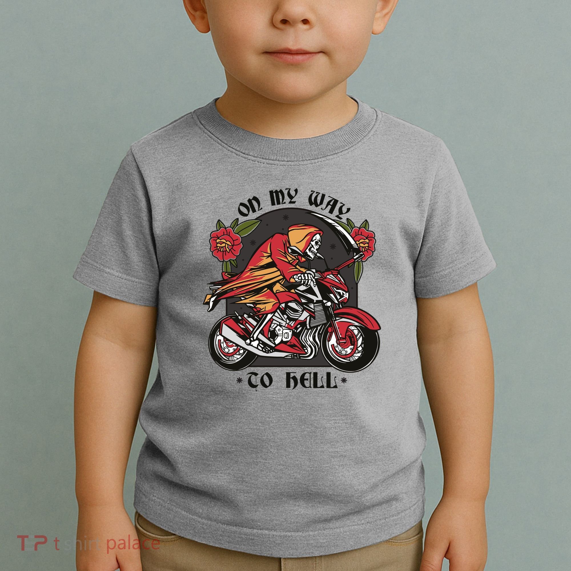 On My Way To Hell Motorcycle Toddler T-Shirt