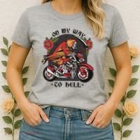 On My Way To Hell Motorcycle Women's T-Shirt thumb 2