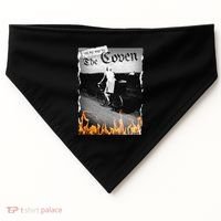 On My Way To The Coven Collage Flames USA-Made Doggie Bandana thumb 0