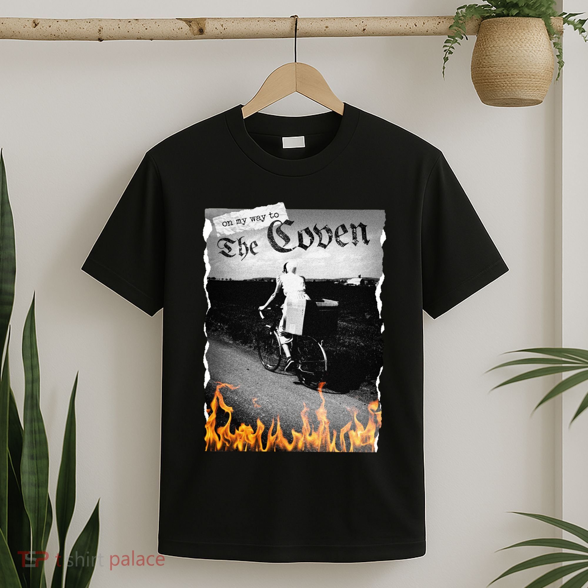 On My Way To The Coven Collage Flames T-Shirt