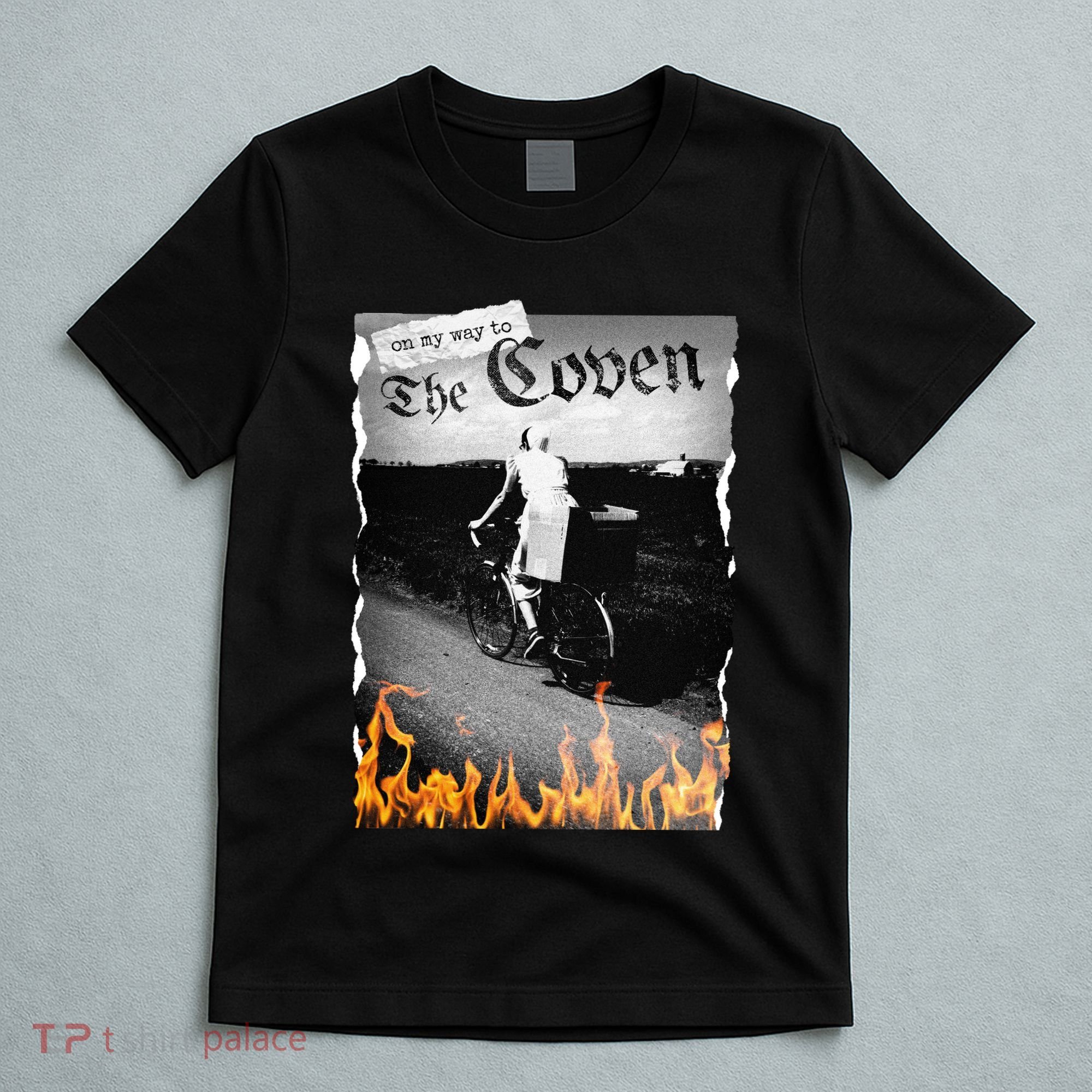 On My Way To The Coven Collage Flames T-Shirt