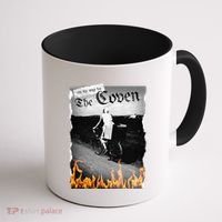 On My Way To The Coven Collage Flames Coffee Mug thumb 1